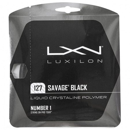 Corda Luxilon Savage 16L 1.27mm Preto Set Individual
