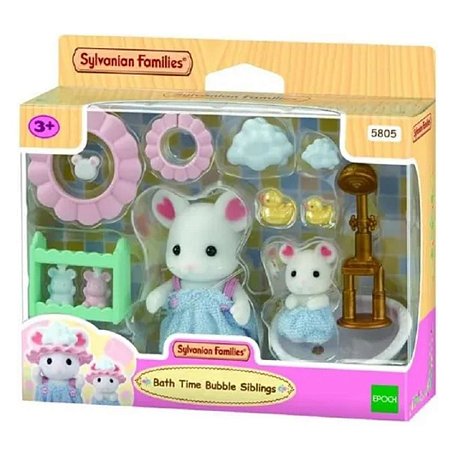 Sylvanian Families Hora Do Banho dos Irmãos Ensaboados 5805