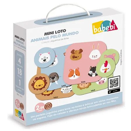 Jogo Mini Loto Animais Pelo Mundo Babebi 7073
