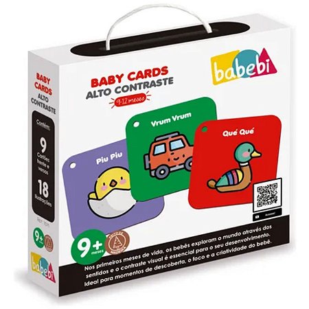 Baby Cards Alto Contraste 9 a 12 Meses Babebi 7071