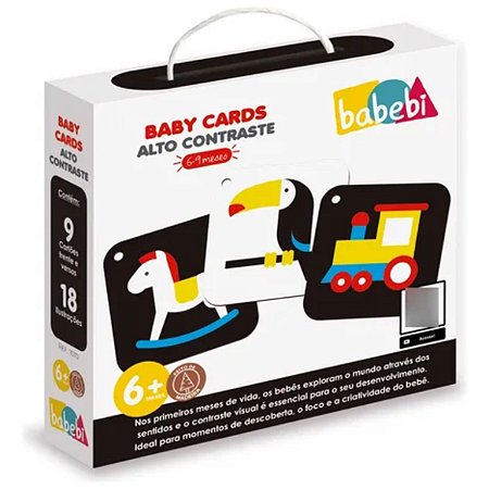 Baby Cards Alto Contraste 6 a 9 Meses Babebi 7070