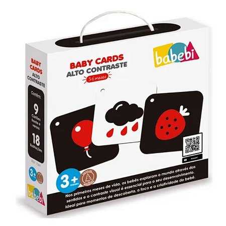Baby Cards Alto Contraste 3 a 6 Meses Babebi 7069