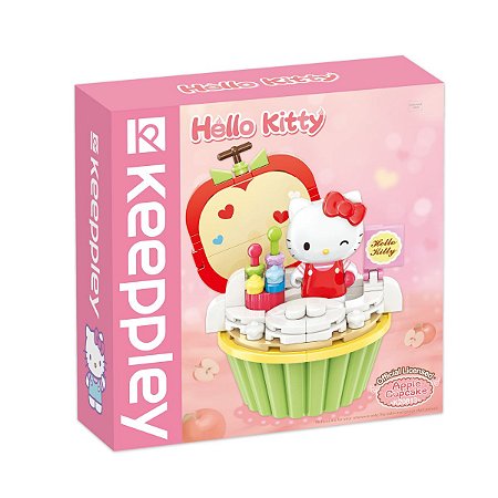 Bloco de Montar Cupcake de Maçã da Hello Kitty Keepplay
