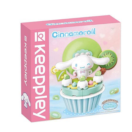 Bloco de Montar Cupcake de Kiwi do Cinnamoroll Keepplay