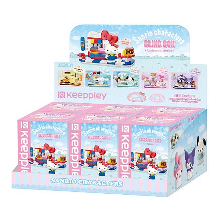 Bloco de Montar Set Restaurantes Hello Kitty Amigos Keepplay