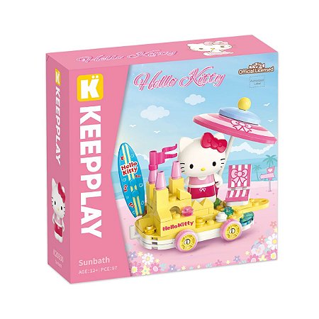 Bloco de Montar Banho de Sol Hello Kitty e Amigos Keepplay
