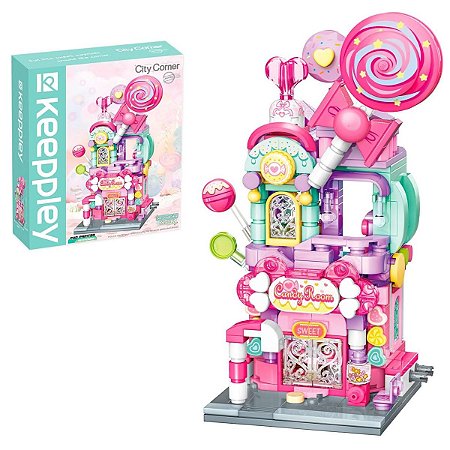 Bloco de Montar Loja de Balas City Corner Keepplay