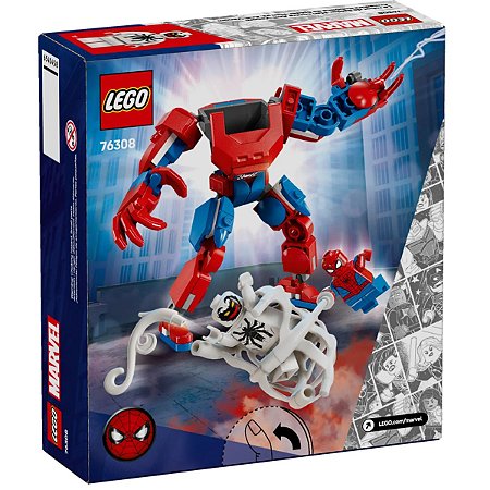 Lego Marvel Robô do Homem Aranha vs Anti Venom 76308