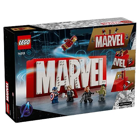 Lego Marvel Logo e Minifiguras 76313