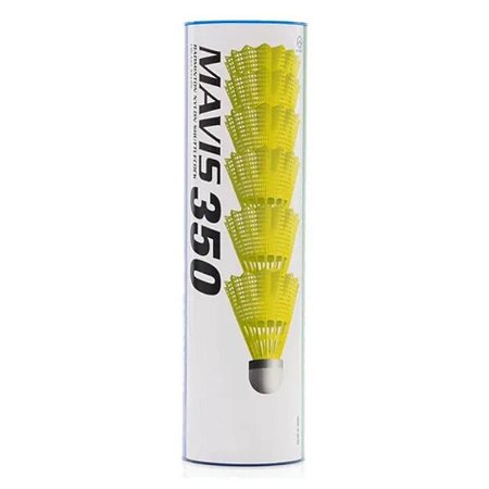 Peteca Yonex Badminton Mavis 350 Tubo Com 06 Unidades