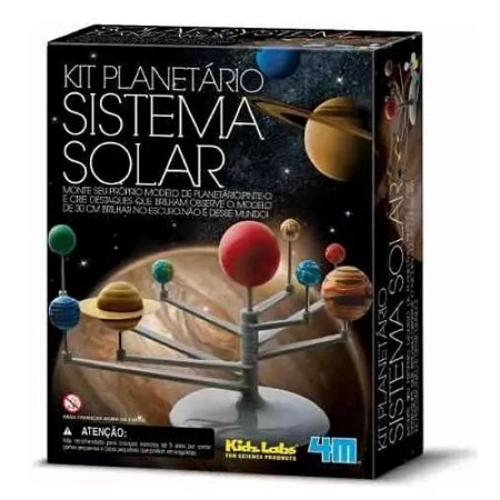 Kit Brinquedo Planetário Sistema Solar Construa Pinte 4M