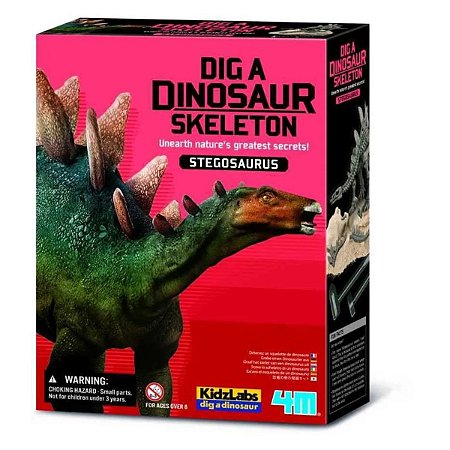 Kit de Escavação de Dinossauro Estegossauro 4M Kidzlabs
