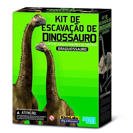 Kit de Escavação de Dinossauro Braquiossauro 4M Kidzlabs