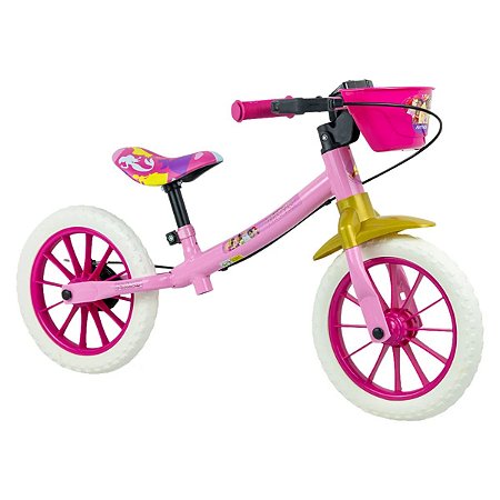 Bicicleta De Equilíbrio Balance Bike Princesas 2 Nathor