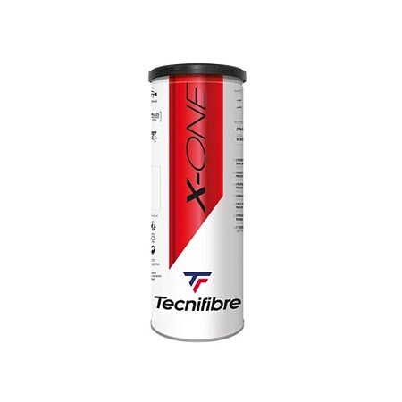 Bolas de Tênis Tecnifibre X One Tubo com 3 bolas
