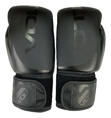 Luva de Boxe Muay Thai Kickboxing Training 14 Oz Preta Vollo