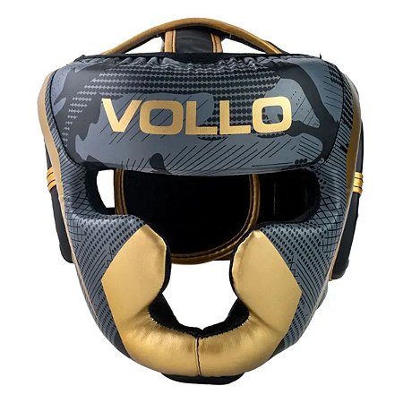 Protetor de Cabeça Vollo Capacete Fechado Boxe Muay Thai