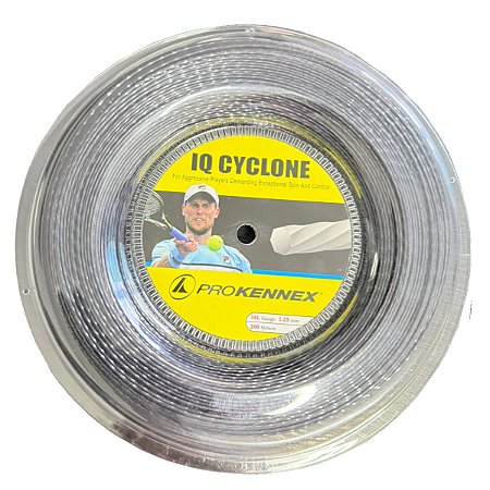 Corda Prokennex IQ Cyclone 16L 1.25mm Preta Rolo 200 metros