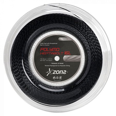 Corda Zons Heptabolt 16L 1.25mm Preta Rolo com 200 Metros