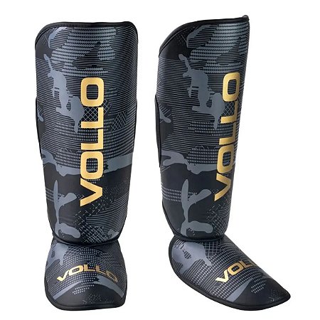 Protetor de Canela Caneleira Muay Thai Kickboxing Vollo