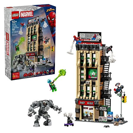 Lego Marvel Homem-Aranha vs Mysterio Clarim Diário 76342