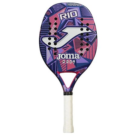 Raquete de Beach Tennis Rio Joma Fibra de Vidro Roxo e Rosa