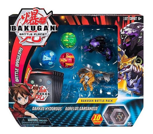 Bakugan 5 Esferas Battle Pack Hydorous E Garganoid Sunny