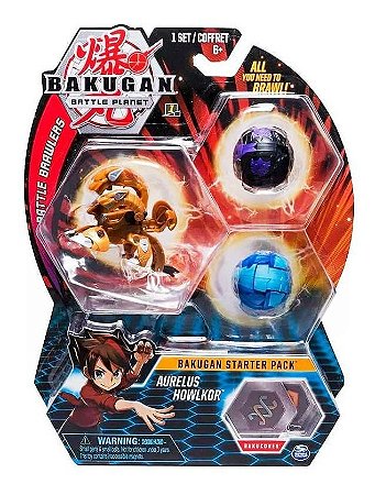 Bakugan Battle Planet Starter Pack Aurelus Howlkor Ultra