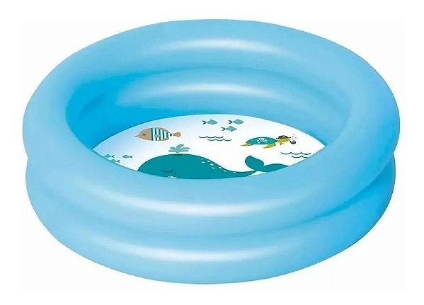 Banheira Piscina Inflável Infantil / Baby 28 Litros Azul Mor