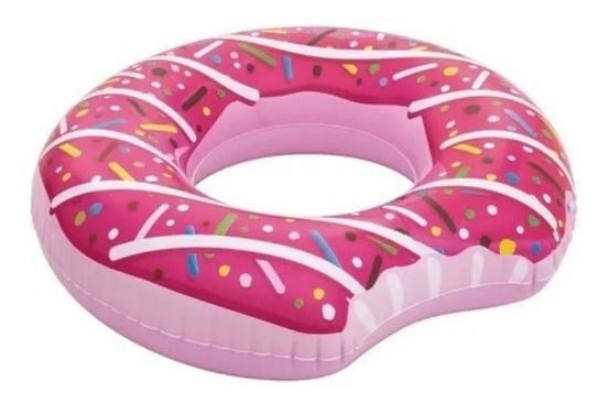 Boia Praia Piscina Rosquinha Donut Inflável Mor Rosa