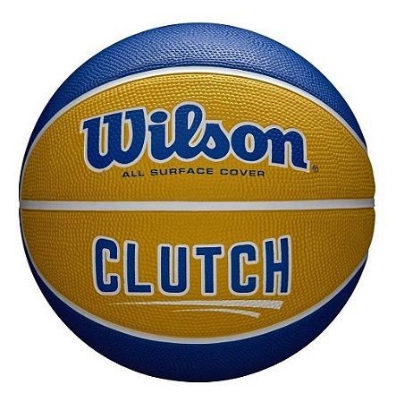 Bola Basquete Wilson Clutch Amarelo E Azul