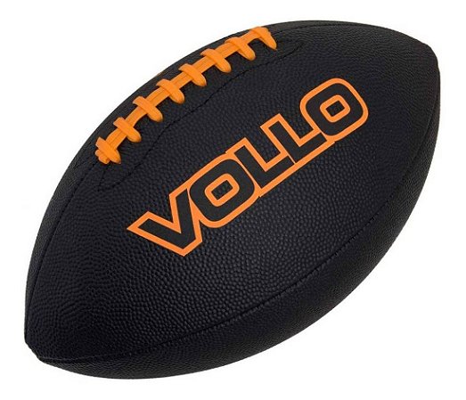 Bola De Futebol Americano Preta Profissional 9 Vollo Vf002