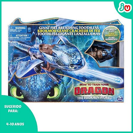 Boneco Grande Como Treinar seu Dragão 3 Banguela com Efeito