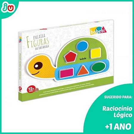 Brinquedo Criativo de Madeira Encaixa Tartaruga - Babebi