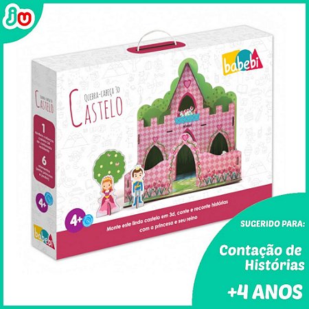 Brinquedo Criativo Quebra-Cabeça 3D Castelo +4 anos