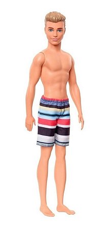 Boneco Ken Roupa De Praia Mattel 30 Cm  Ghw43