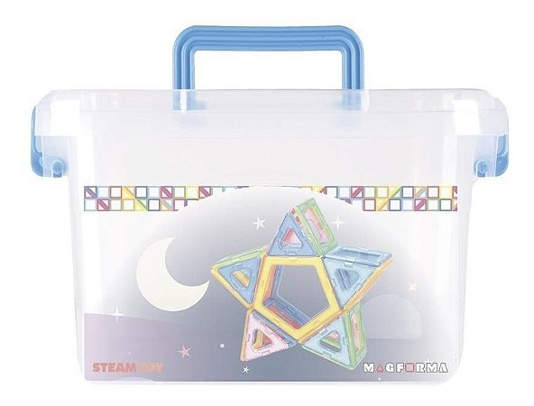Brinquedo Educativo Magnético Mag Forma Maleta Vazado 62 Pç