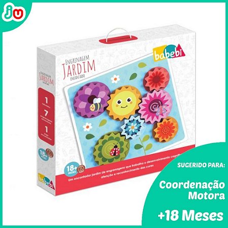 Brinquedos Educativo Engrenagens Jardim Encantado - Babebi