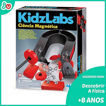Brinquedo STEM Ciência Magnética Kidzlabs 4M Educativo