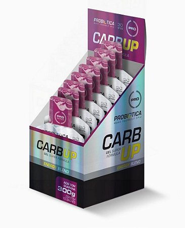 Carb-up Gel Super Formula 10/sachês  Açai E Gua.  Probiótica
