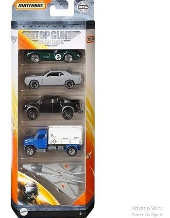 Carrinhos Matchbox Top Gun Maverick Com 5 Veiculos Mattel GR
