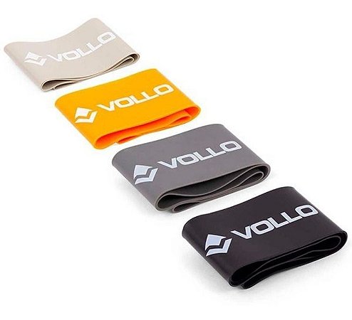 Conjunto C/ 4 Mini Faixas Elásticas - Vollo Sports