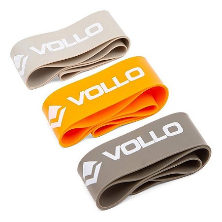 Conjunto De 3 Mini Bands De Exercício Vp1007 Vollo