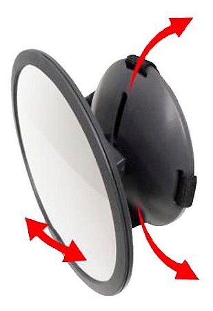 Espelho Retrovisor Redondo Round Para Carro Clingo C02203