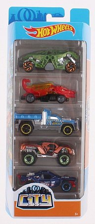 Hot Wheels Conjunto Com 5 Carrinhos City FYL25 Mattel