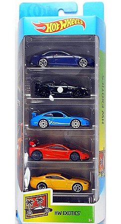 Hot Wheels Conjunto Com 5 Carrinhos Exotics GHP50