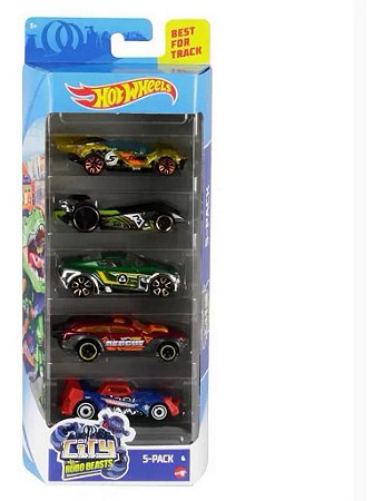 Hot Wheels  City Vs Robô Beats Pacote C/05 Carros Ghp63