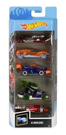 Hot Wheels X- Raycers  Pacote C/05 Carros Ghp59