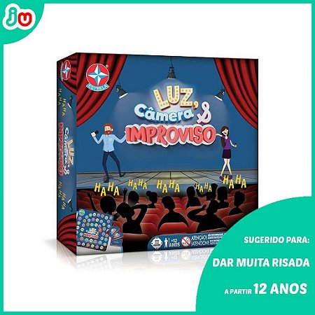 Jogo de Tabuleiro Luz, Câmera e Improviso - Estrela