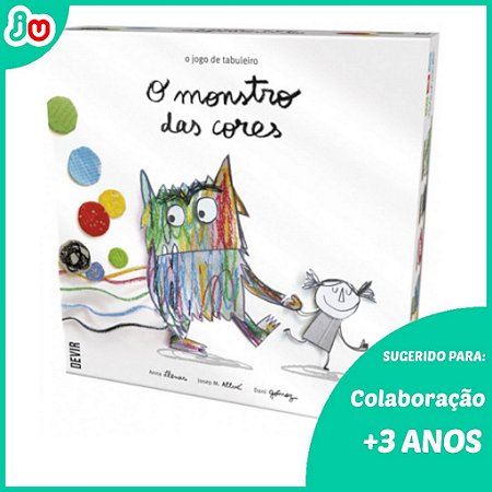 Jogo de Tabuleiro O Monstro das Cores - Board Game Devir